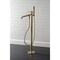 Kingston Brass KS8137DPL Freestanding Tub Faucet with Hand Shower, Brushed Brass KS8137DPL - alternate 2